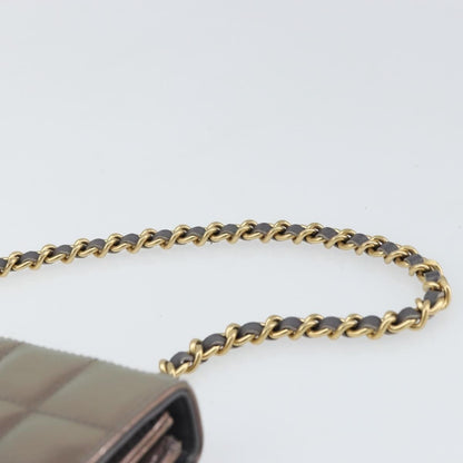 Chanel Chocolate Bar Chain Flap Bag Quilted Patent, PURPLE, PATENT_LEATHER, Handbag