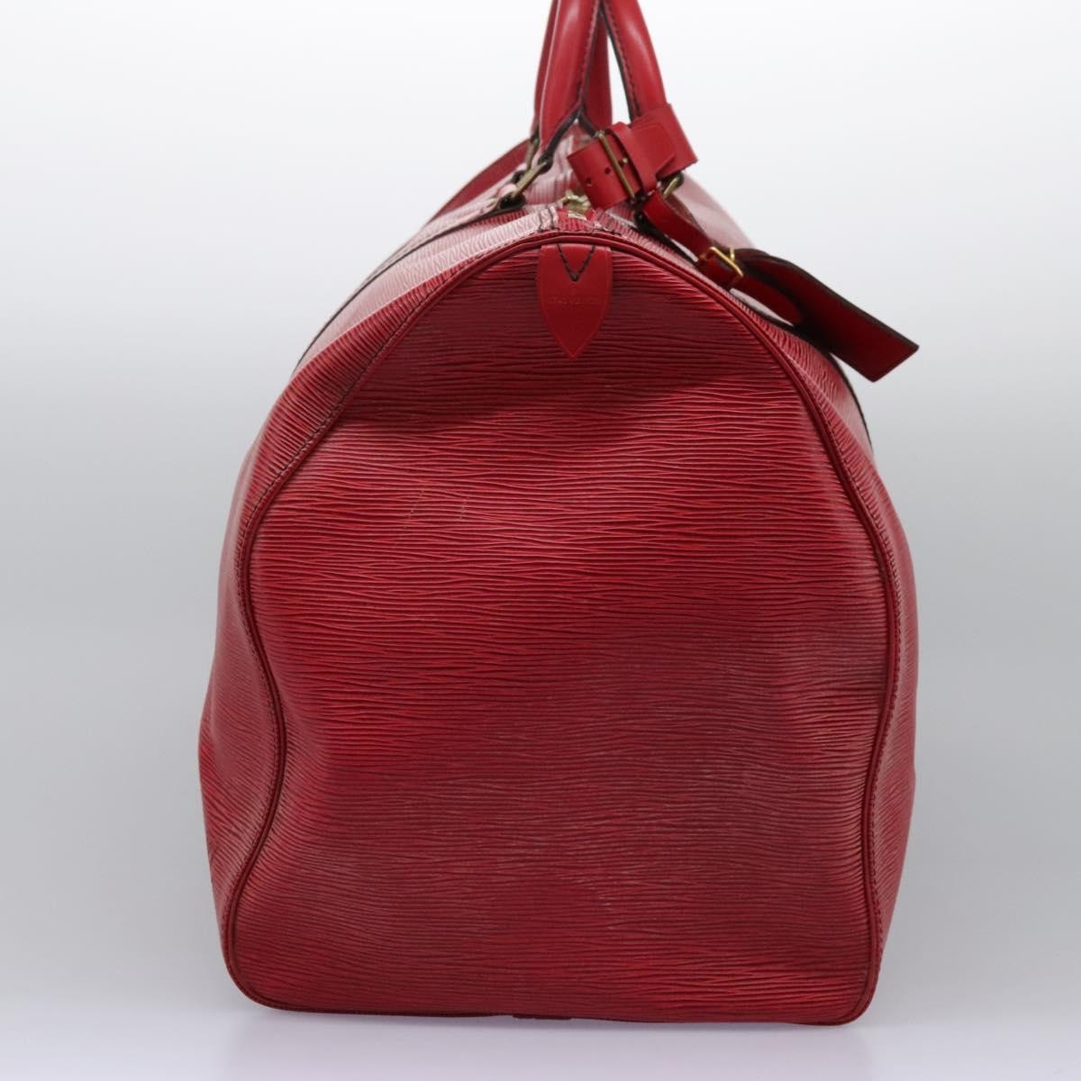 Louis Vuitton Keepall Bag Epi Leather, RED, LEATHER, Travel bag