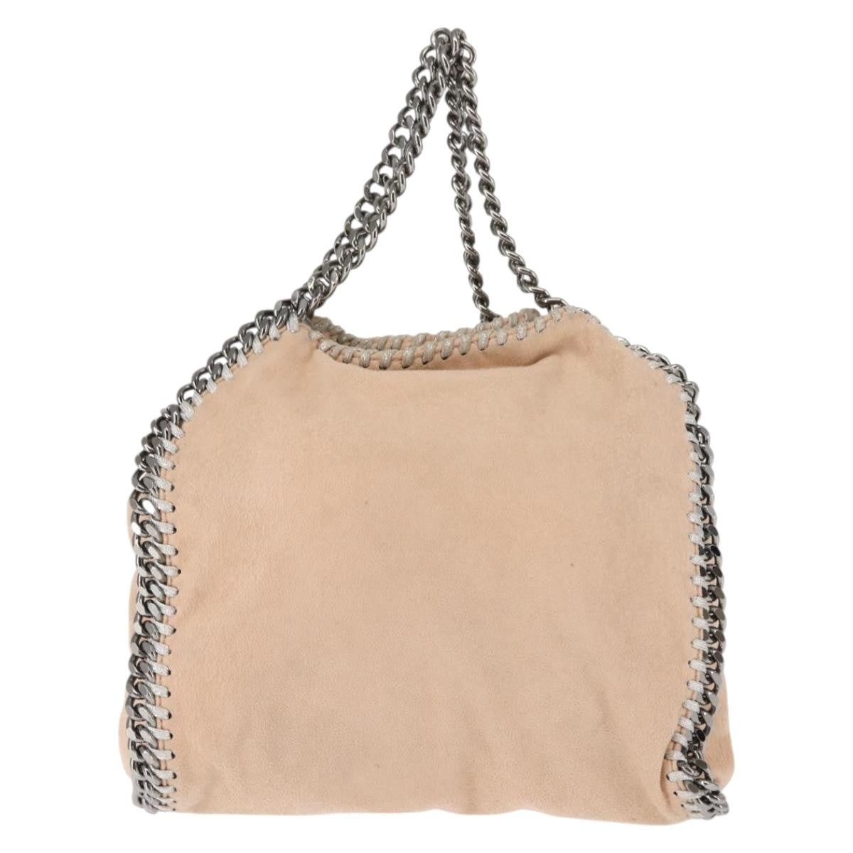 Stella McCartney Falabella Fold Over Crossbody Bag Suede, PINK, SUEDE, Crossbody bag