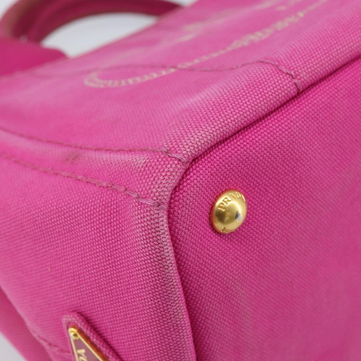 Prada Canapa Tote Canvas, Pink, Canvas, Tote Bag