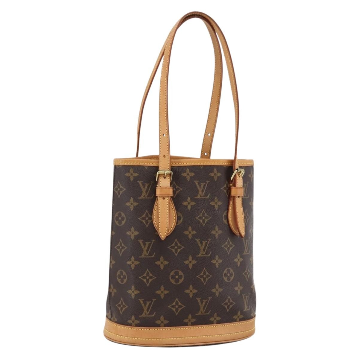 Louis Vuitton Bucket Bag Monogram Canvas, BROWN, CANVAS, Shoulder bag