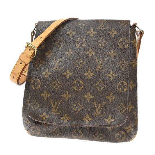 Louis Vuitton Musette Salsa Handbag Monogram Canvas, BROWN, CANVAS, Shoulder bag