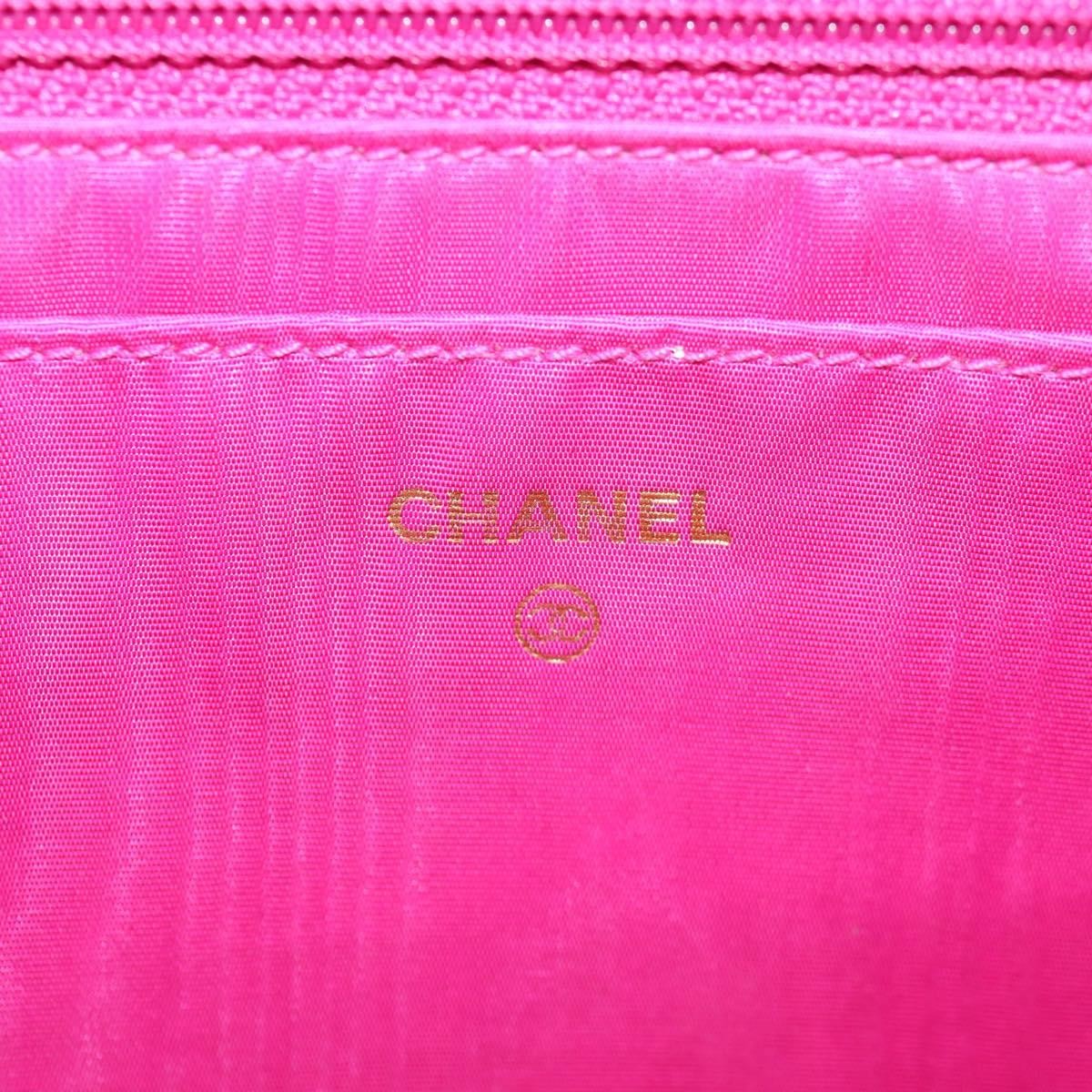 Chanel Vintage Clutch Bag Quilted Leather, PINK, LEATHER, Clutche & pouche