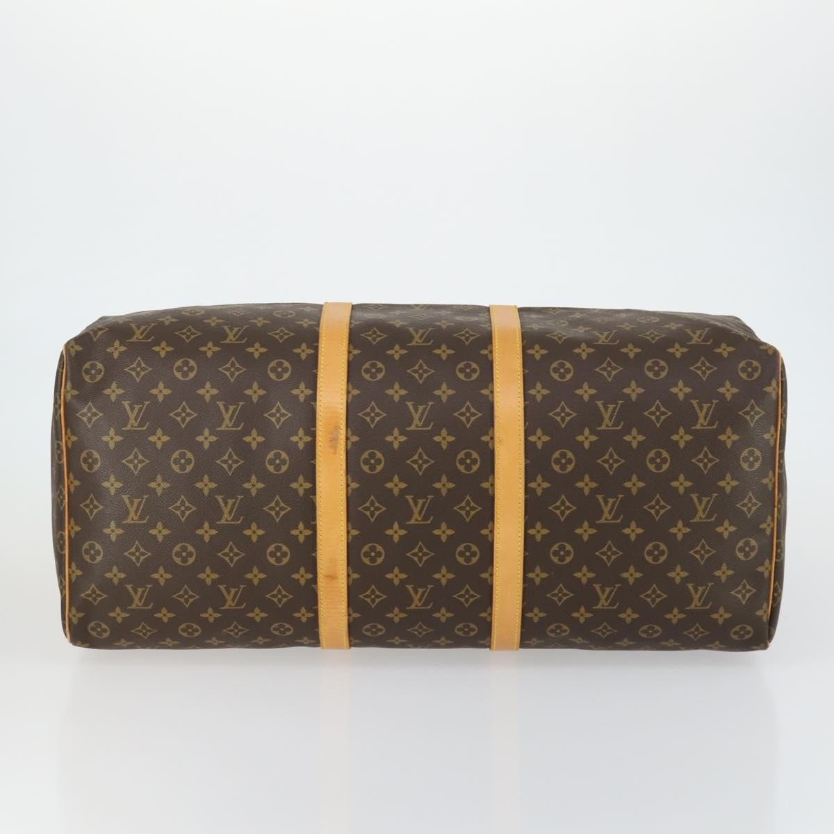 Louis Vuitton Keepall Bag Monogram Canvas, BROWN, CANVAS, Travel bag