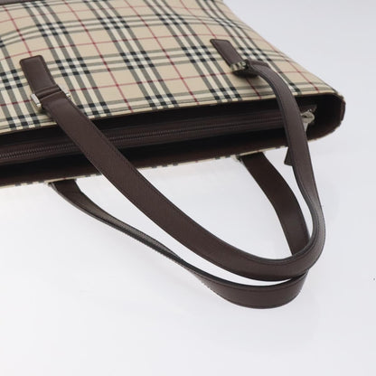 Burberry Nova Check Tote canvas check pattern, BEIGE, CANVAS, Tote bag