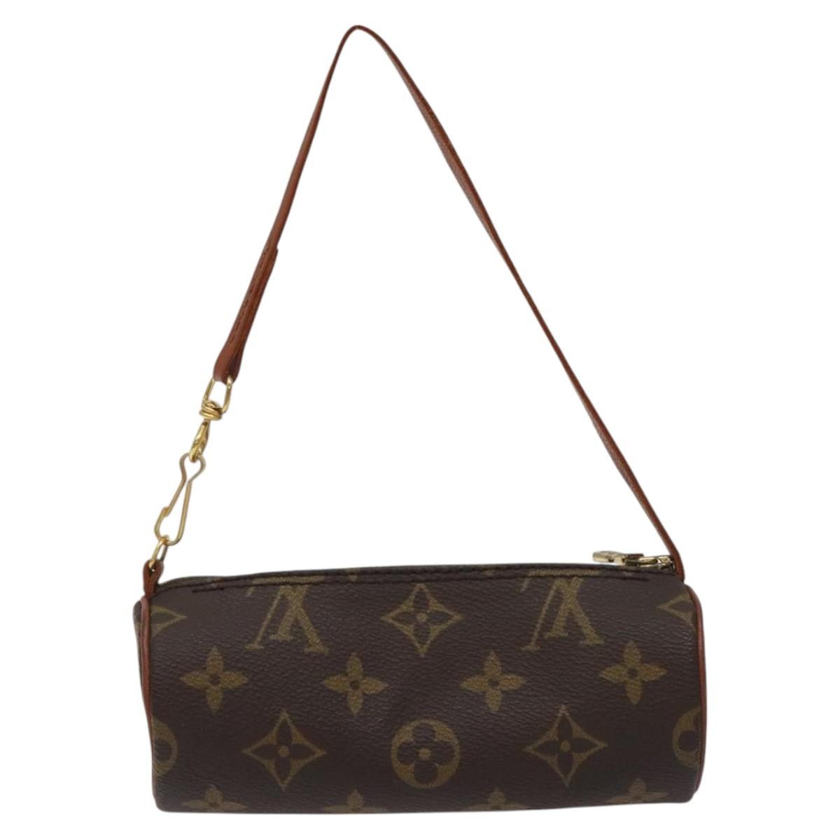 Louis Vuitton Papillon Pochette Monogram Canvas, BROWN, CANVAS, Handbag
