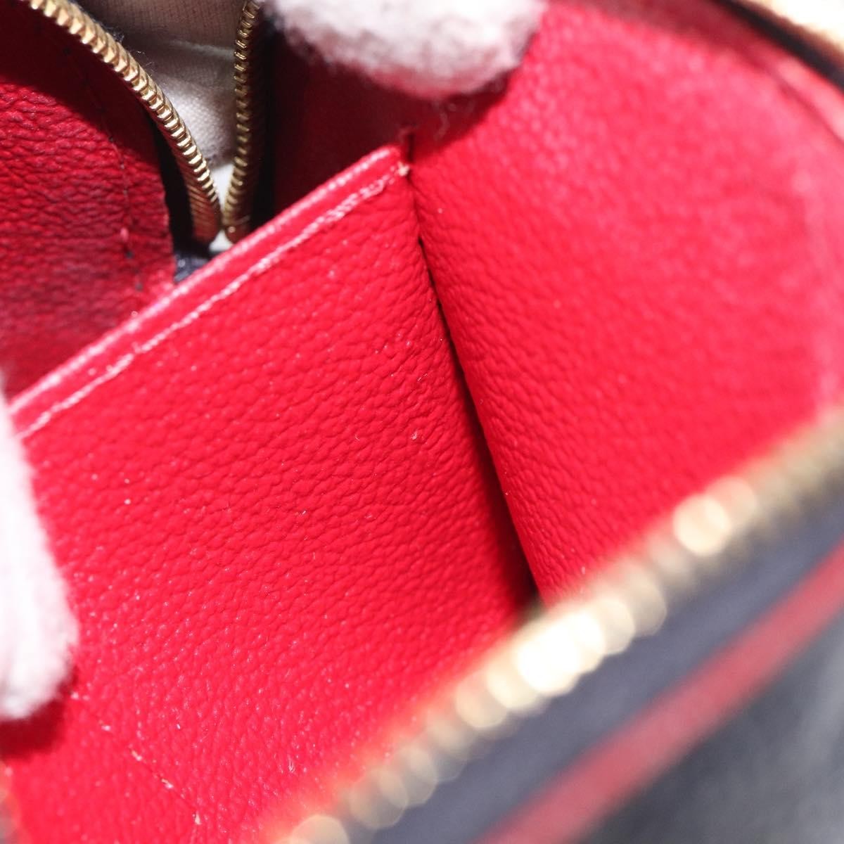 Louis Vuitton Cosmetic Pouch Monogram Empreinte Leather, NAVY, LEATHER, Toiletry Case