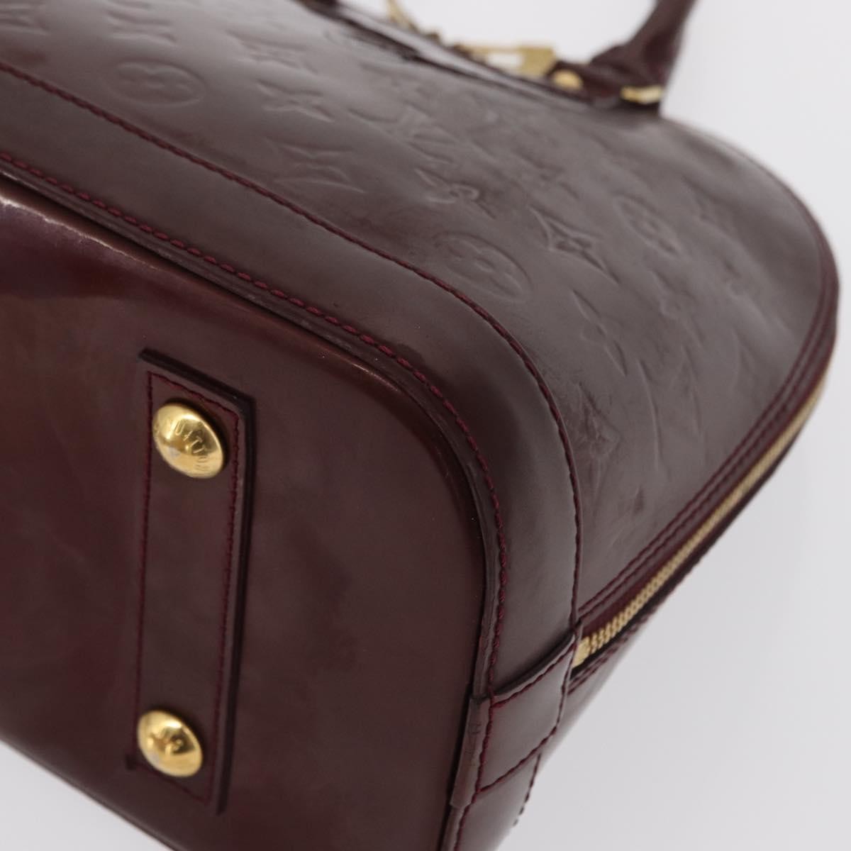 Louis Vuitton Alma Handbag Patent Leather, BURGUNDY, PATENT_LEATHER, Handbag