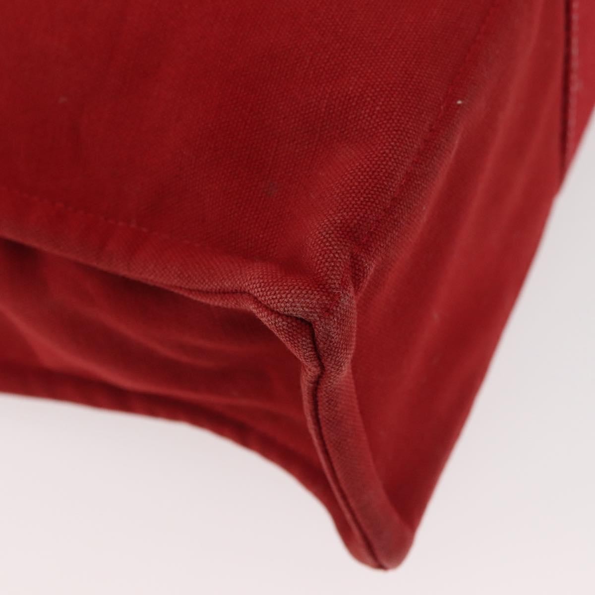Hermes Fourre Tout Tote Toile, RED, CANVAS, Tote bag