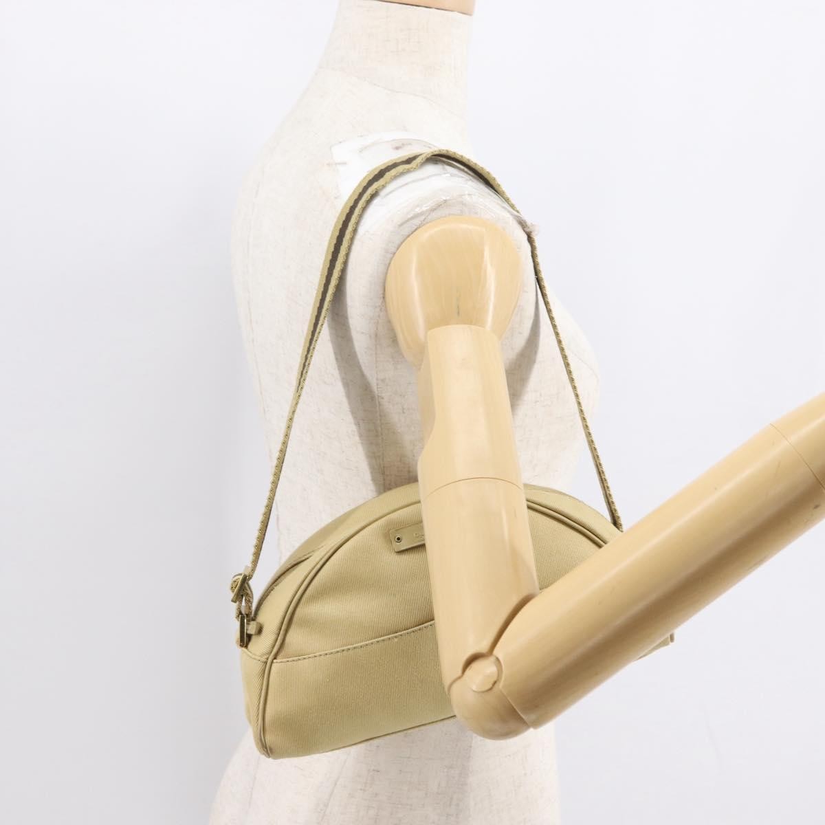 Gucci Vintage Shoulder Bag Canvas, BEIGE, CANVAS, Shoulder bag