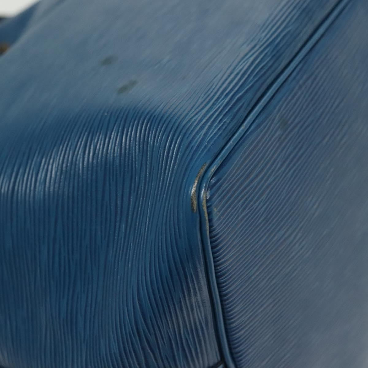 Louis Vuitton Petit Noe Handbag Epi Leather, BLUE, LEATHER, Handbag