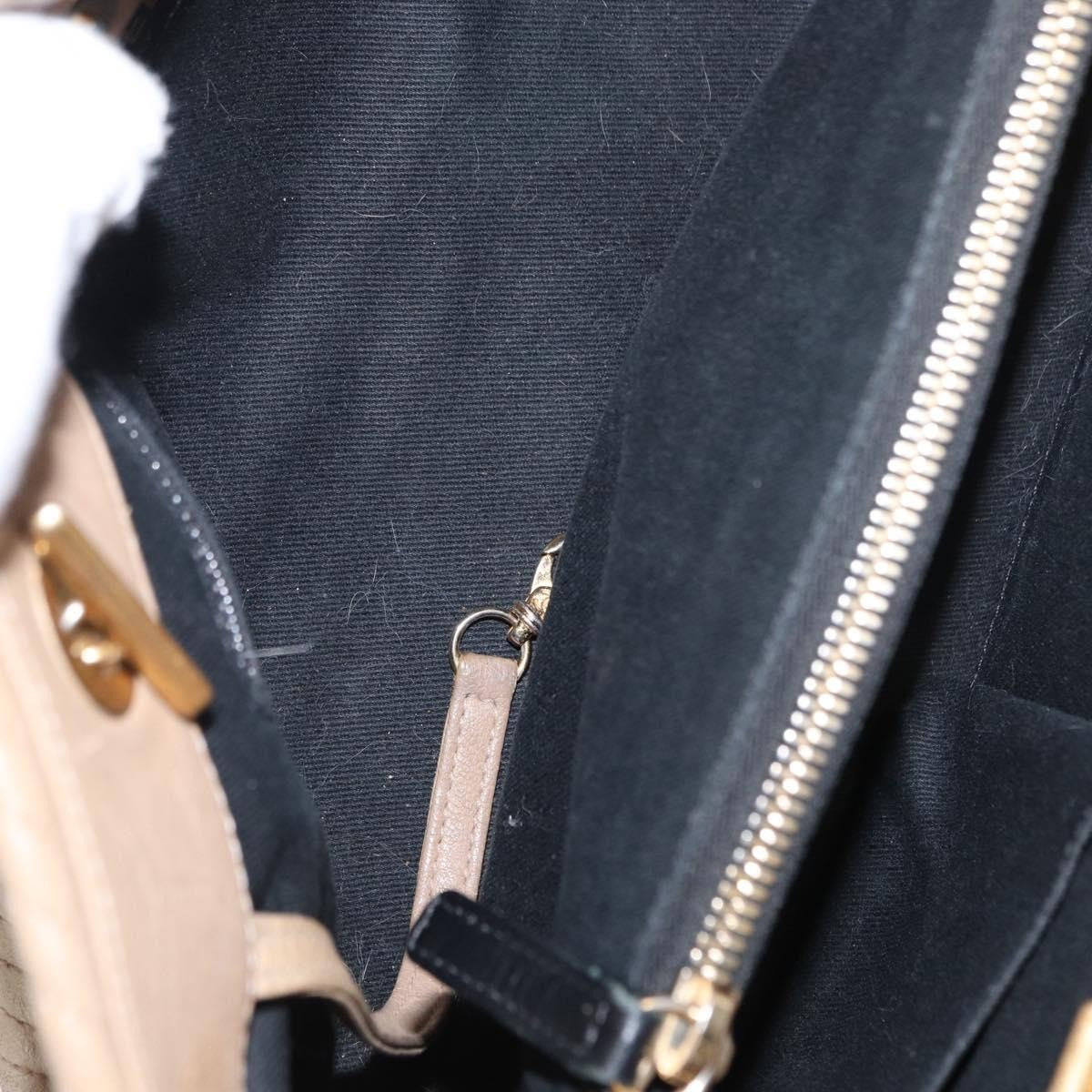 Chanel Medallion Charm Tote Chevron Wrinkled Lambskin, BEIGE, LEATHER, Tote bag
