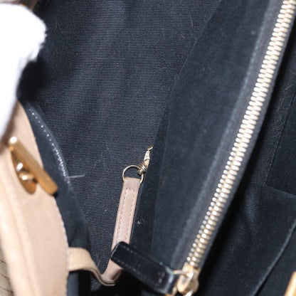Chanel Medallion Charm Tote Chevron Wrinkled Lambskin, BEIGE, LEATHER, Tote bag