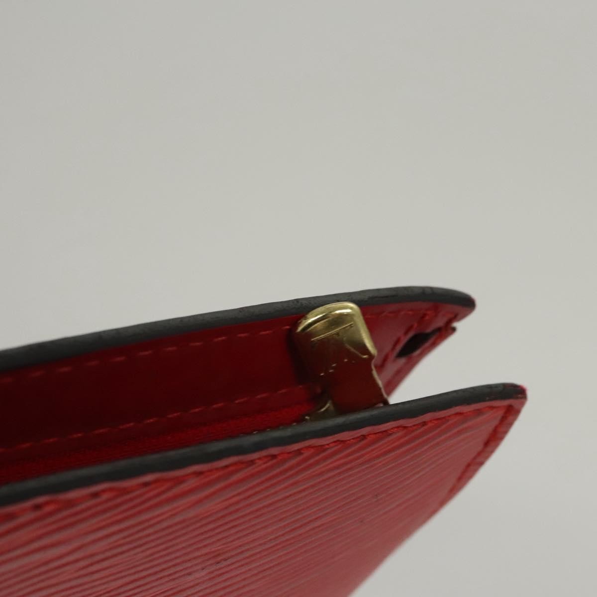 Louis Vuitton Saint Jacques Handbag Epi Leather, RED, LEATHER, Shoulder bag