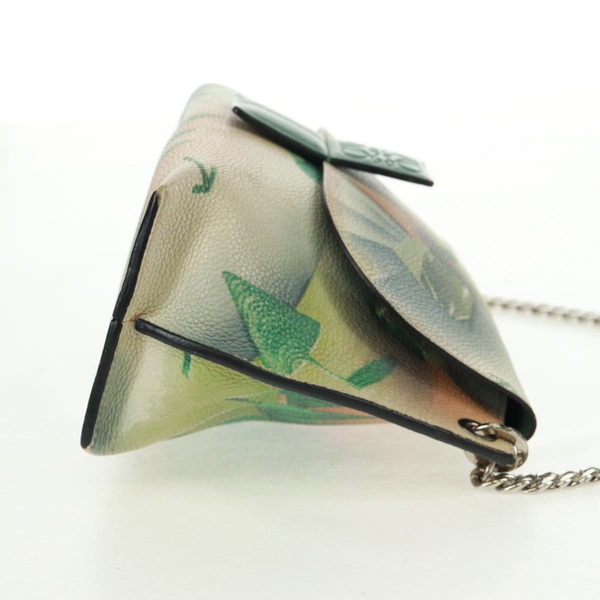 Loewe Avenue Crossbody Leather, GREEN, LEATHER, Shoulder bag