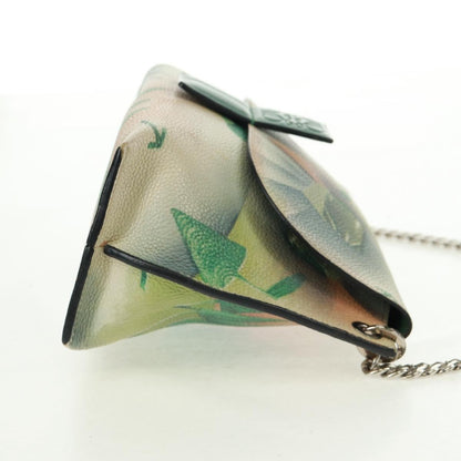 Loewe Avenue Crossbody Leather, GREEN, LEATHER, Shoulder bag