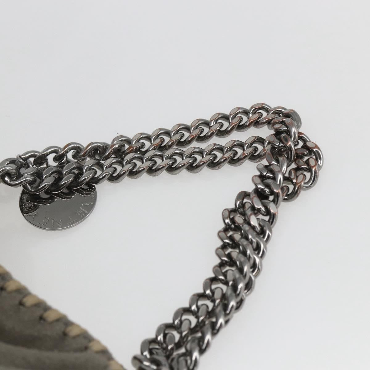 Stella McCartney Falabella Fold Over Bag Shaggy Deer, GRAY, POLYESTER, Shoulder bag