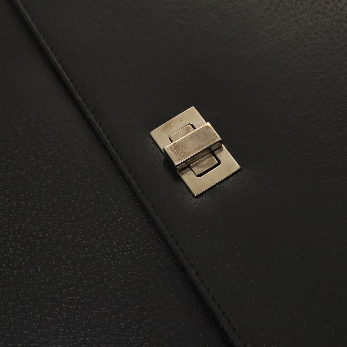 Gucci Briefcase Leather, BLACK, LEATHER, Briefcase