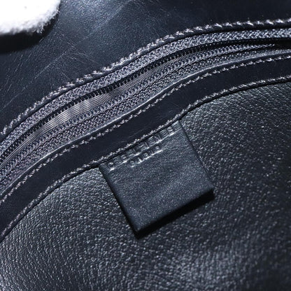 Celine Vintage Macadam Shoulder Bag Canvas and Leather, Black, Canvas, Shoulder Bag