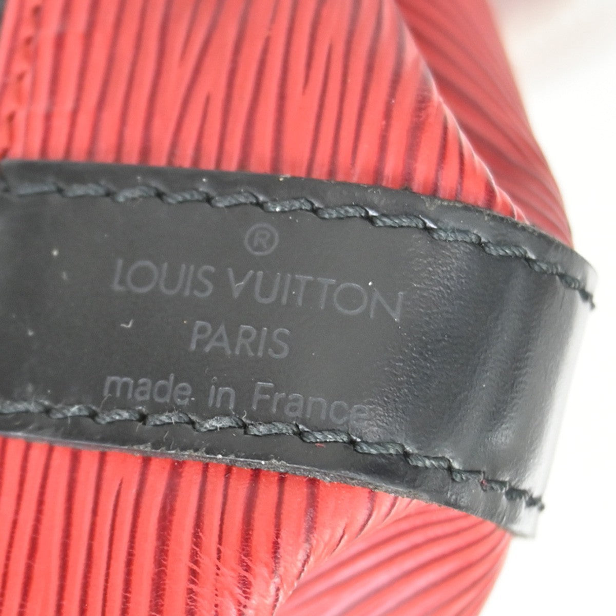 Louis Vuitton Petit Noe Handbag Epi Leather, RED, LEATHER, Shoulder bag