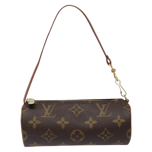 Louis Vuitton Papillon Pochette Monogram Canvas, BROWN, CANVAS, Handbag