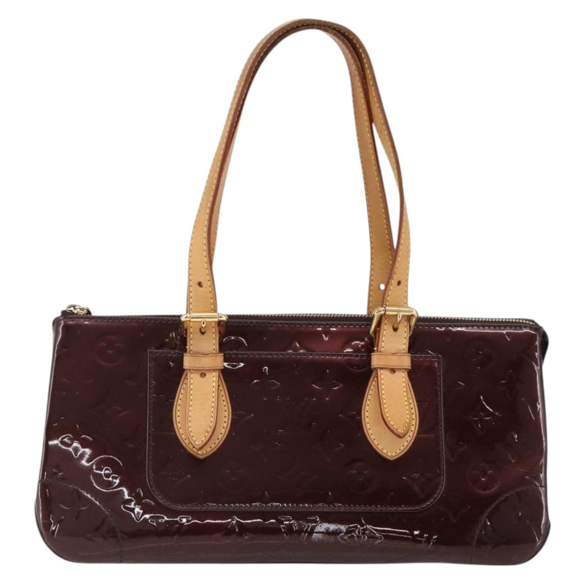 Louis Vuitton Rosewood Avenue Handbag Monogram Vernis, BURGUNDY, PATENT_LEATHER, Shoulder bag