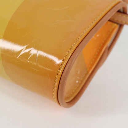 Louis Vuitton Fleurs Pochette Printed Monogram Vernis, YELLOW, PATENT_LEATHER, Shoulder bag