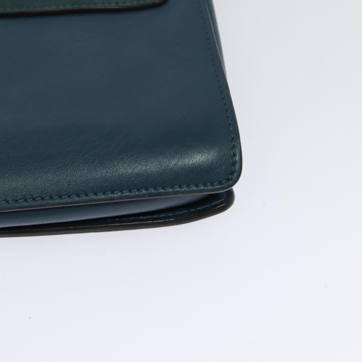 Chloe Faye Shoulder Bag Leather and Suede, TURQUOISE, SUEDE, Shoulder bag