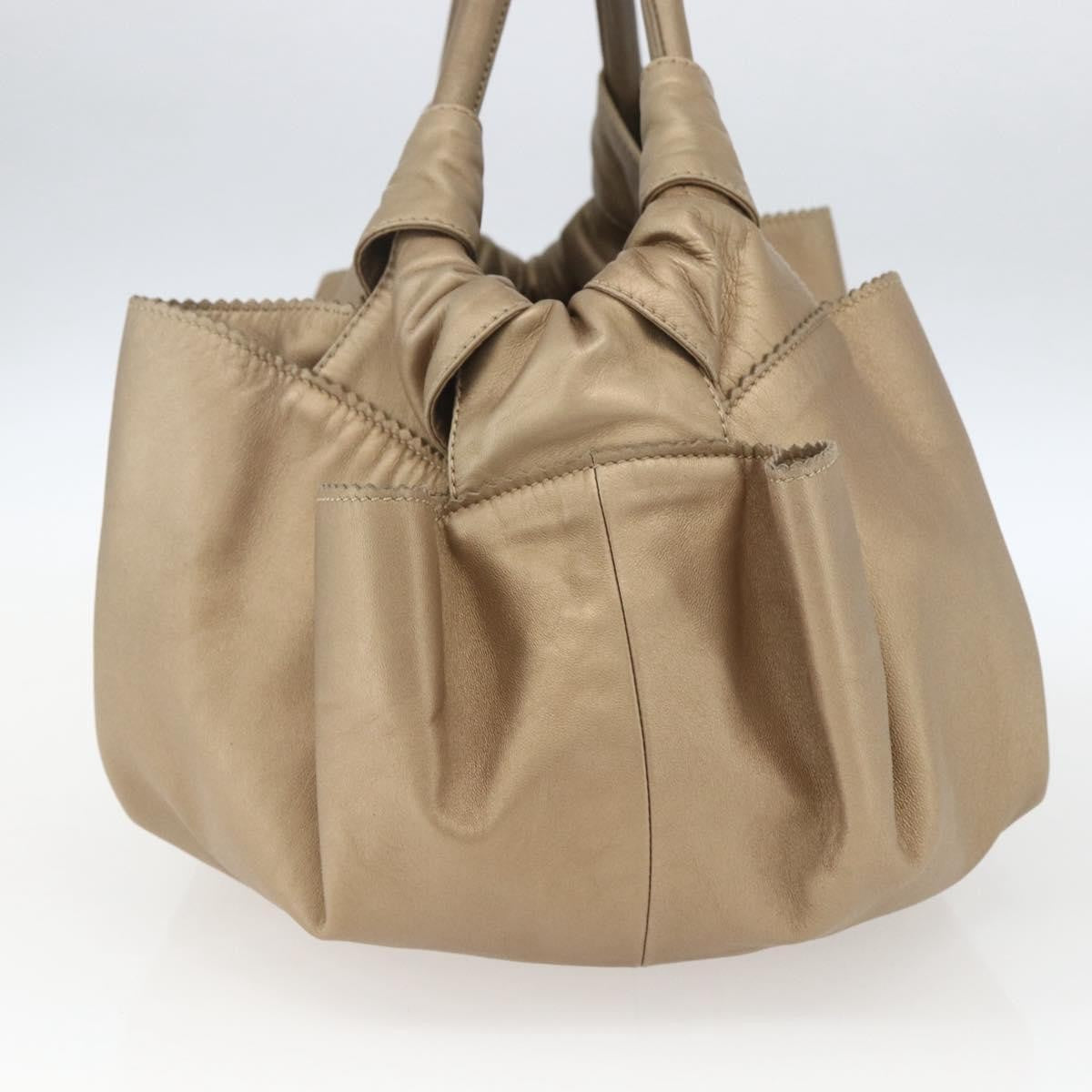 Loewe Anagram Logo Nappa Aire Hand Bag Leather, GOLD, LEATHER, Handbag