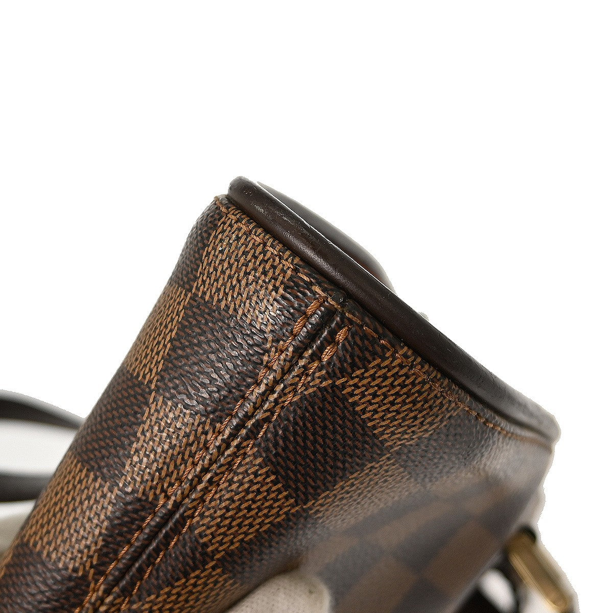 Louis Vuitton Manosque Handbag Damier, BROWN, CANVAS, Tote bag