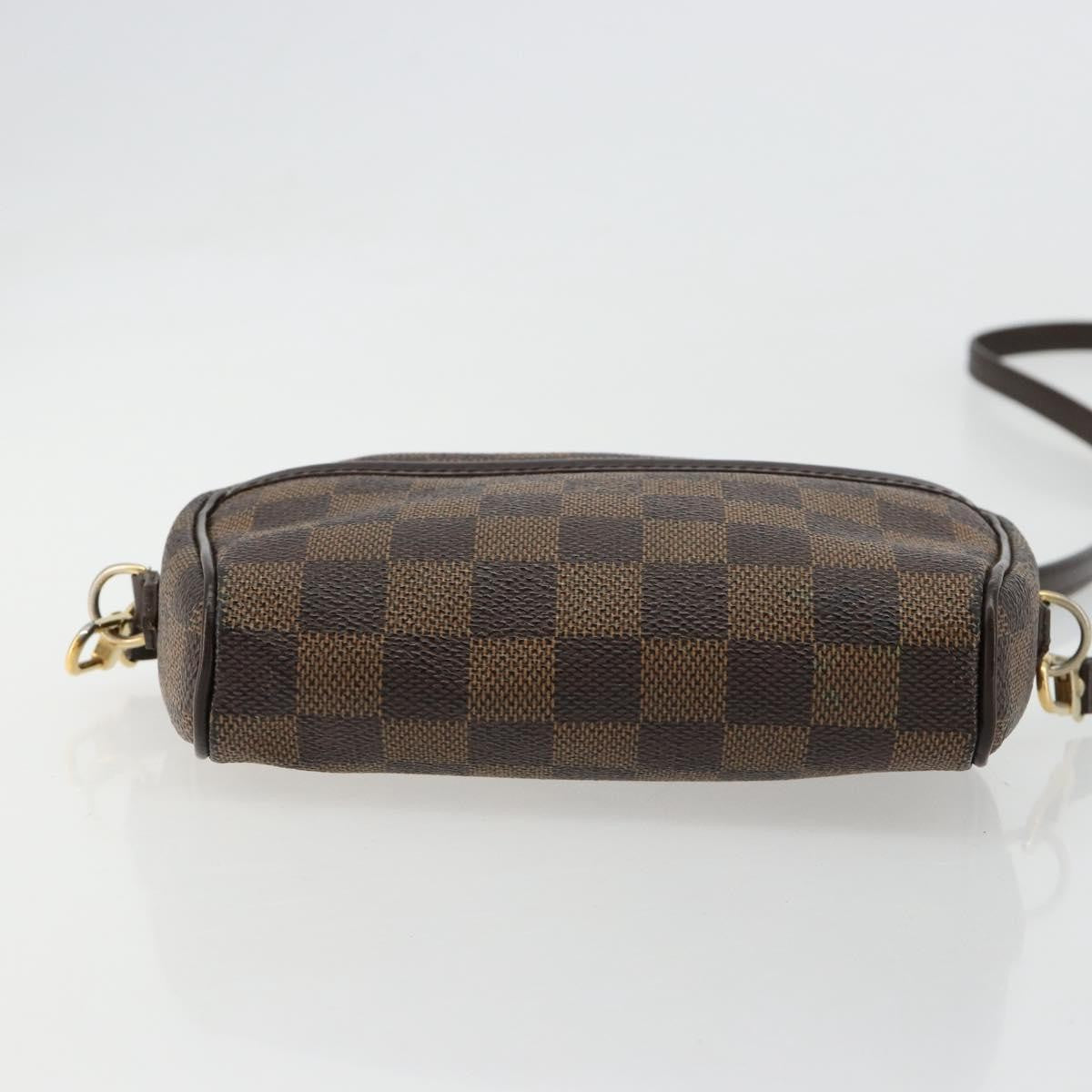 Louis Vuitton Ipanema Pochette Damier, Brown, Canvas, Clutch