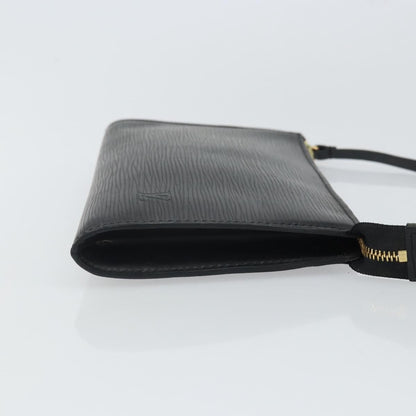 Louis Vuitton Pochette Accessoires Epi Leather, BLACK, LEATHER, Clutche & pouche