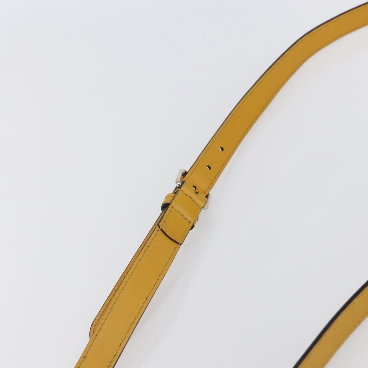 Gucci Bright Bucket Bag Diamante Leather, YELLOW, LEATHER, Shoulder bag