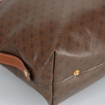 Bally Vintage Tote Bag Canvas, BROWN, CANVAS, Tote bag
