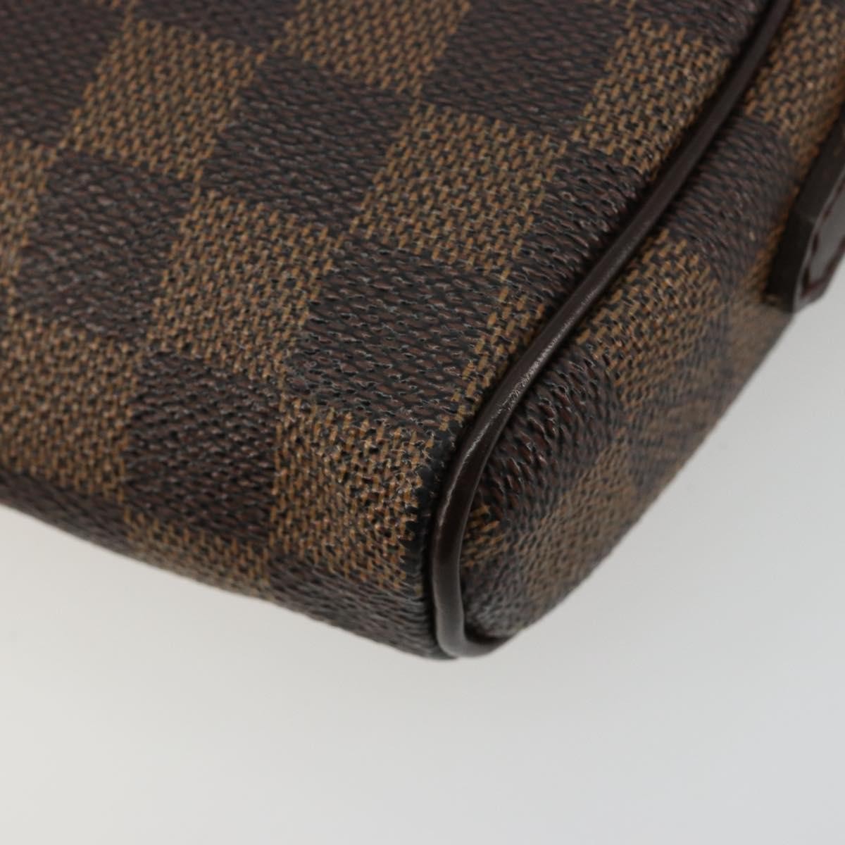 Louis Vuitton Ipanema Pochette Damier, Brown, Canvas, Clutch