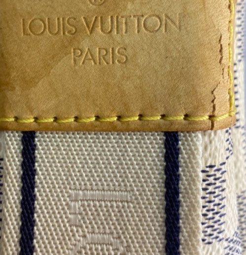 Louis Vuitton Naviglio Handbag Damier, WHITE, CANVAS, Shoulder bag