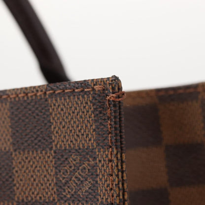 Louis Vuitton Sac Plat Bag Damier, BROWN, CANVAS, Handbag
