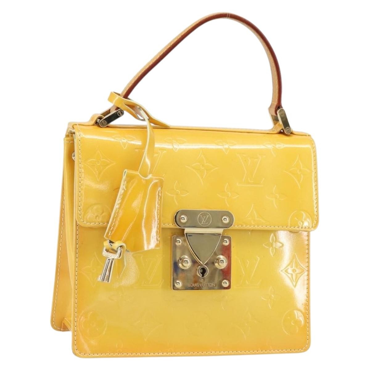 Louis Vuitton Spring Street NM Handbag Patent leather, YELLOW, PATENT_LEATHER, Handbag