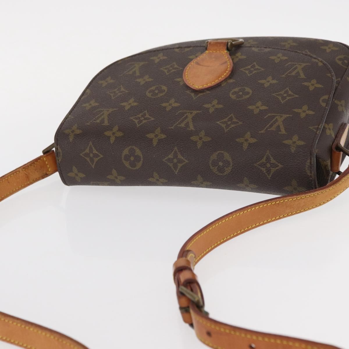 Louis Vuitton Saint Cloud Handbag Monogram Canvas, BROWN, CANVAS, Shoulder bag