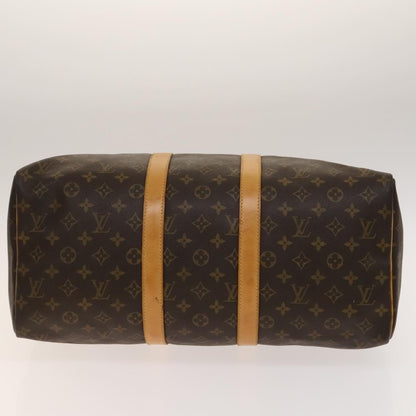 Louis Vuitton Keepall Bag Monogram Canvas, BROWN, CANVAS, Travel bag