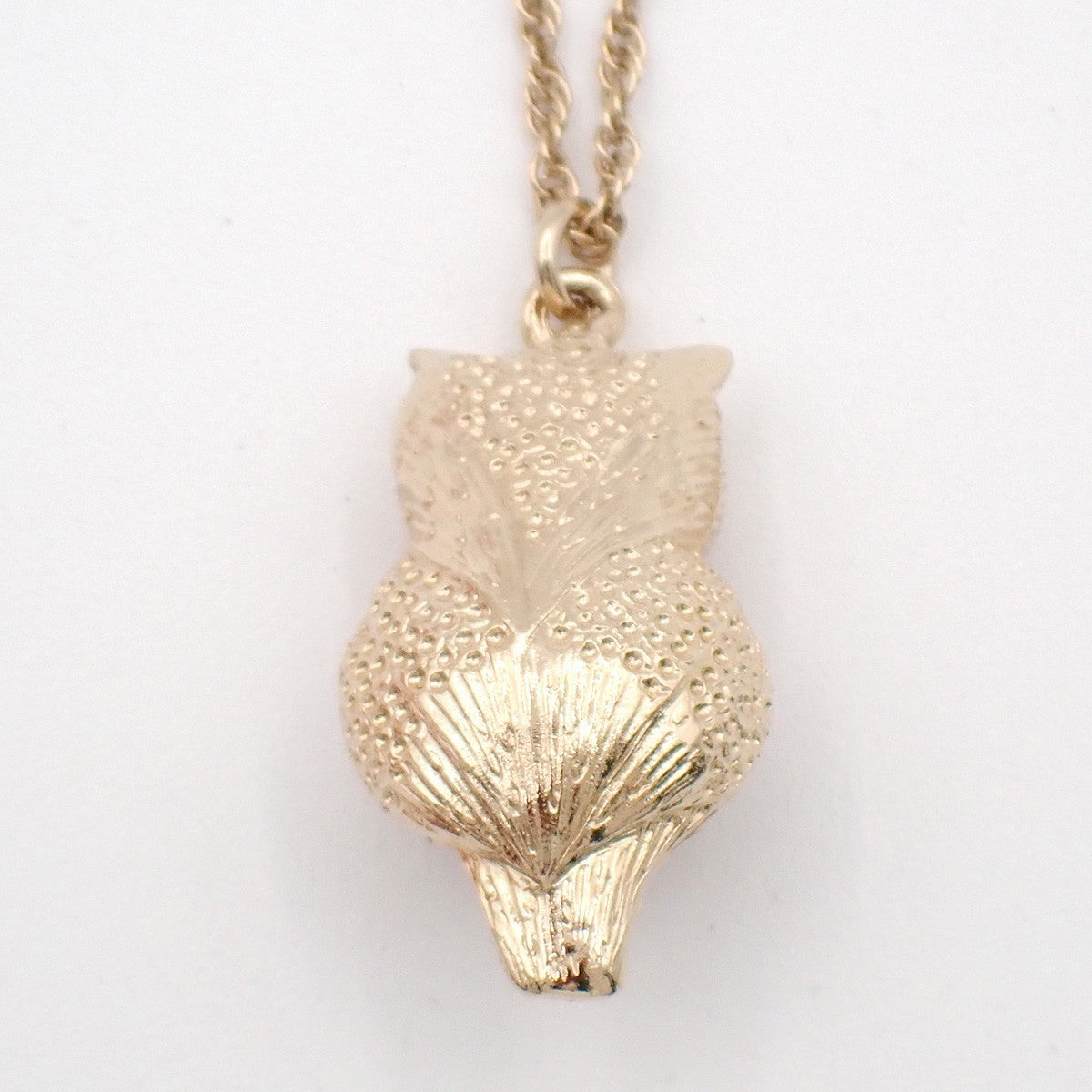 Chanel Owl Pendant Necklace Gold Plated, Gold, Gold Plated, Necklace