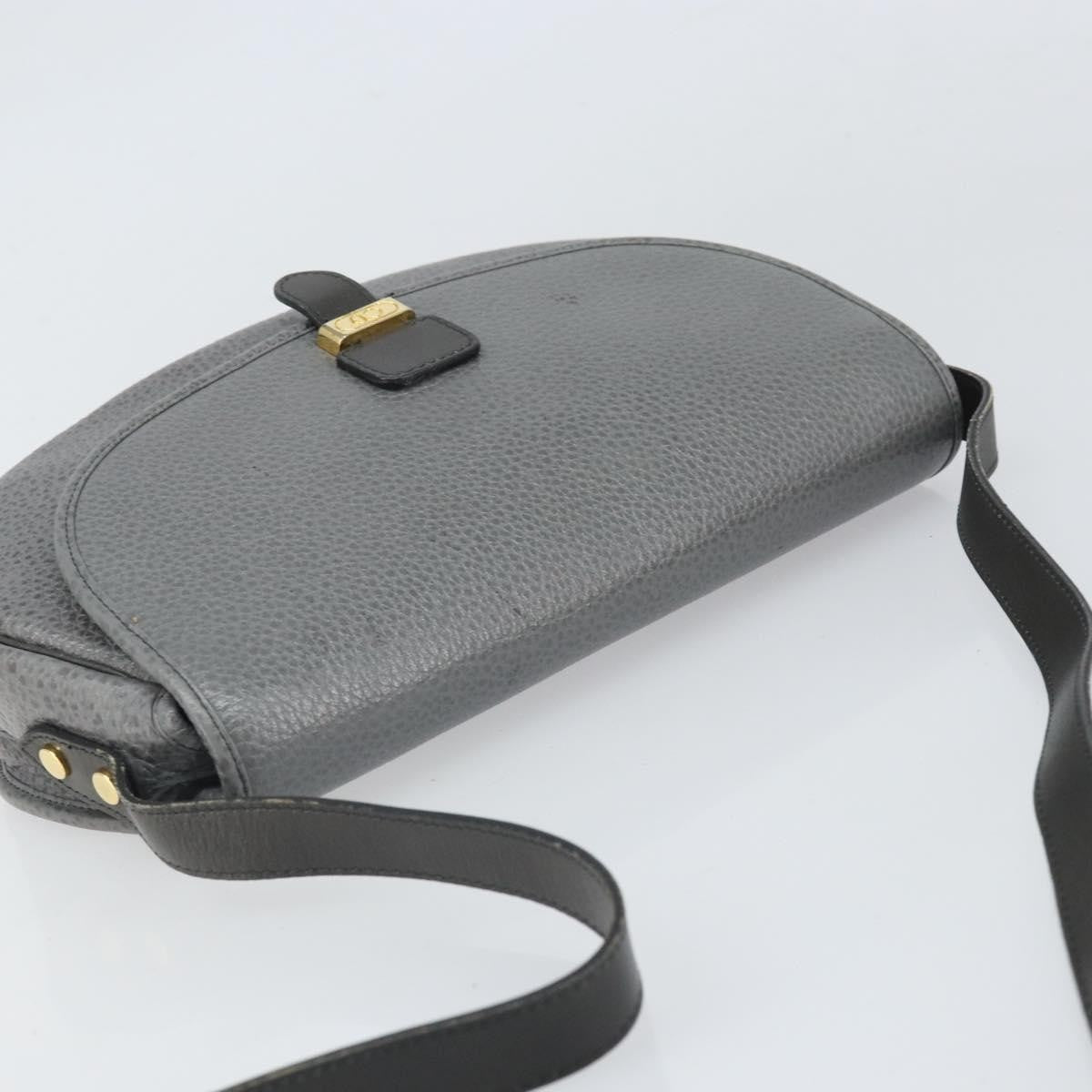 Christian Dior CD Shoulder bag Leather, GRAY, LEATHER, Shoulder bag
