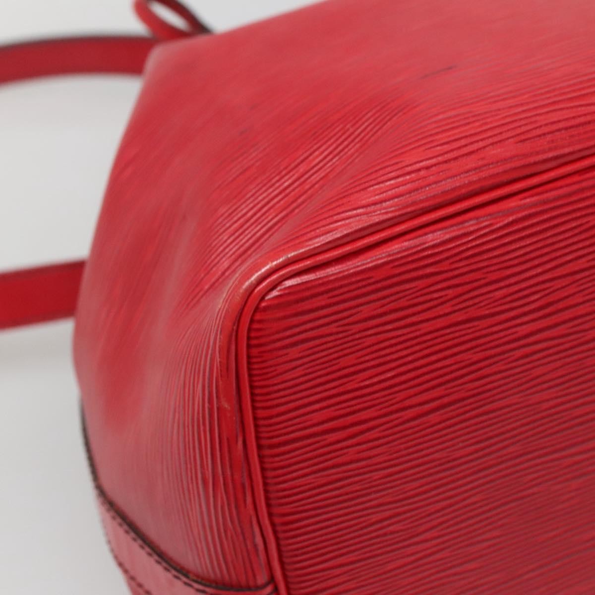 Louis Vuitton Bicolor Petit Noe Handbag Epi Leather, RED, LEATHER, Shoulder bag