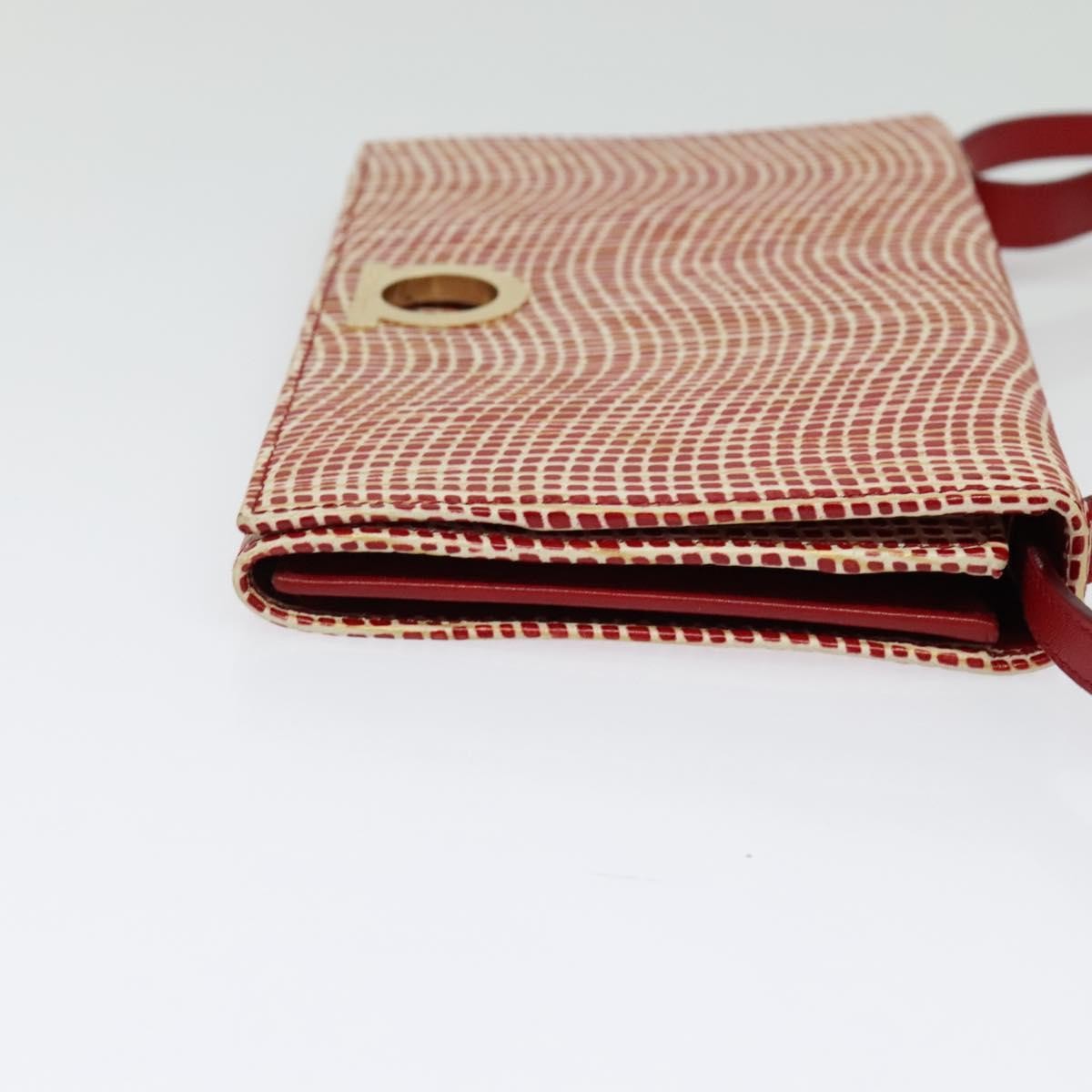 Salvatore Ferragamo Gancini Shoulder Bag Leather, RED, LEATHER, Shoulder bag