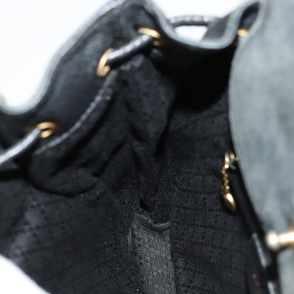 Gucci Gucci bamboo backpack daim, Black, Suede, Backpack