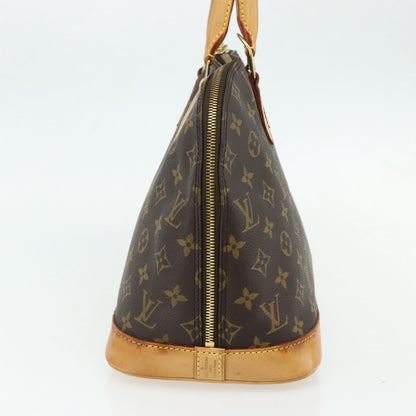 Louis Vuitton Alma Handbag Monogram Canvas, Brown, Canvas, Handbag