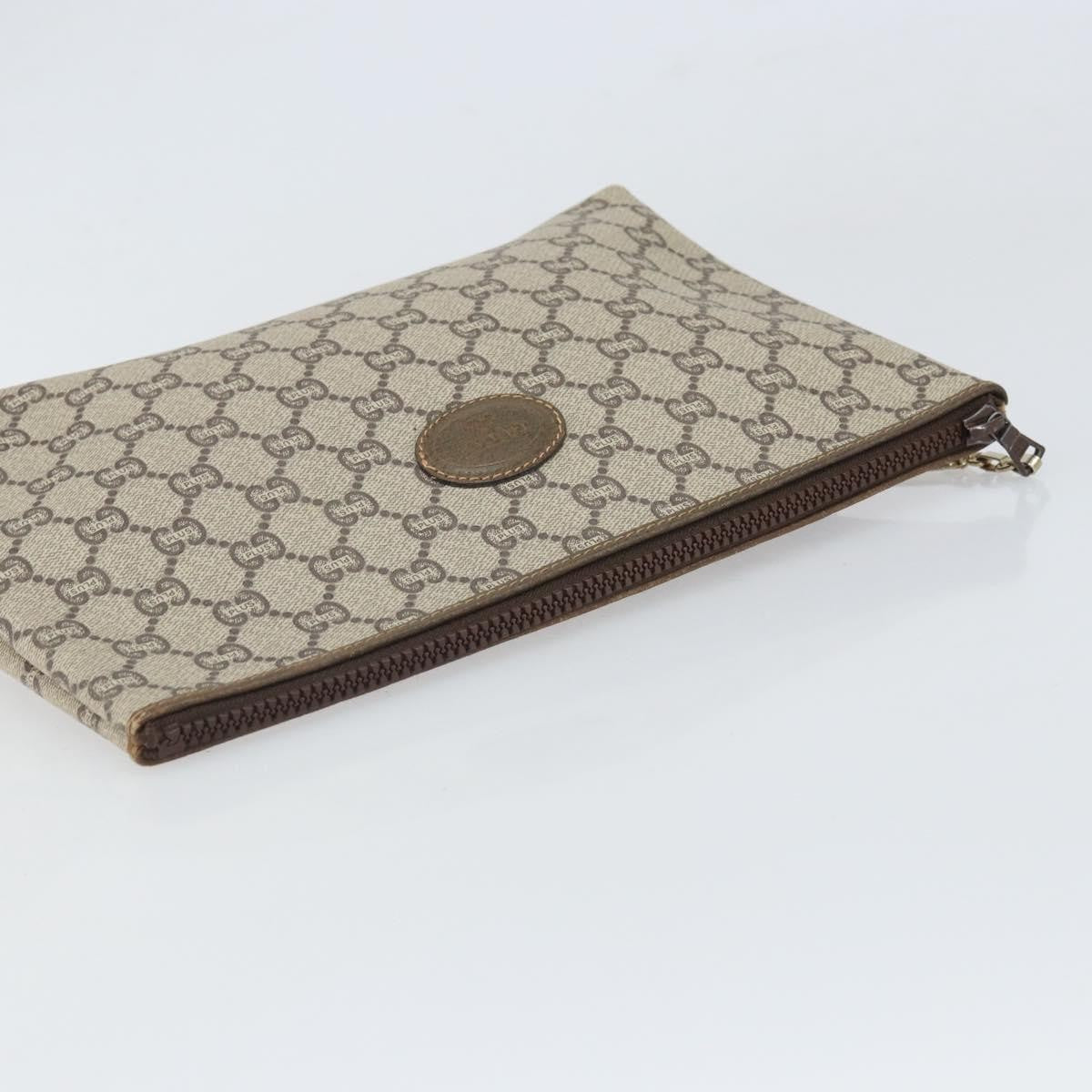 Gucci GG Plus Supreme Pouch Canvas, BEIGE, CANVAS, Clutche & pouche