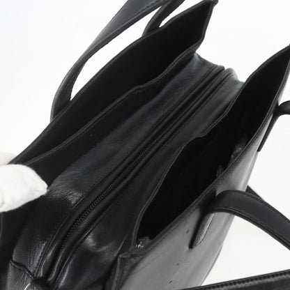 Loewe Vintage Anagram Tote Leather, BLACK, LEATHER, Tote bag
