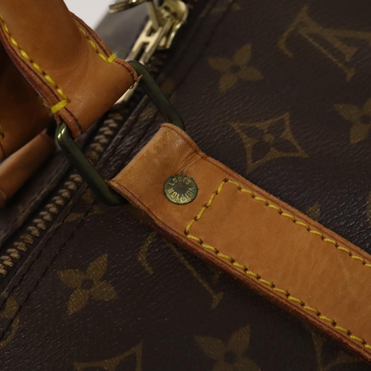 Louis Vuitton Keepall Bandouliere Bag Monogram Canvas, BROWN, CANVAS, Travel bag