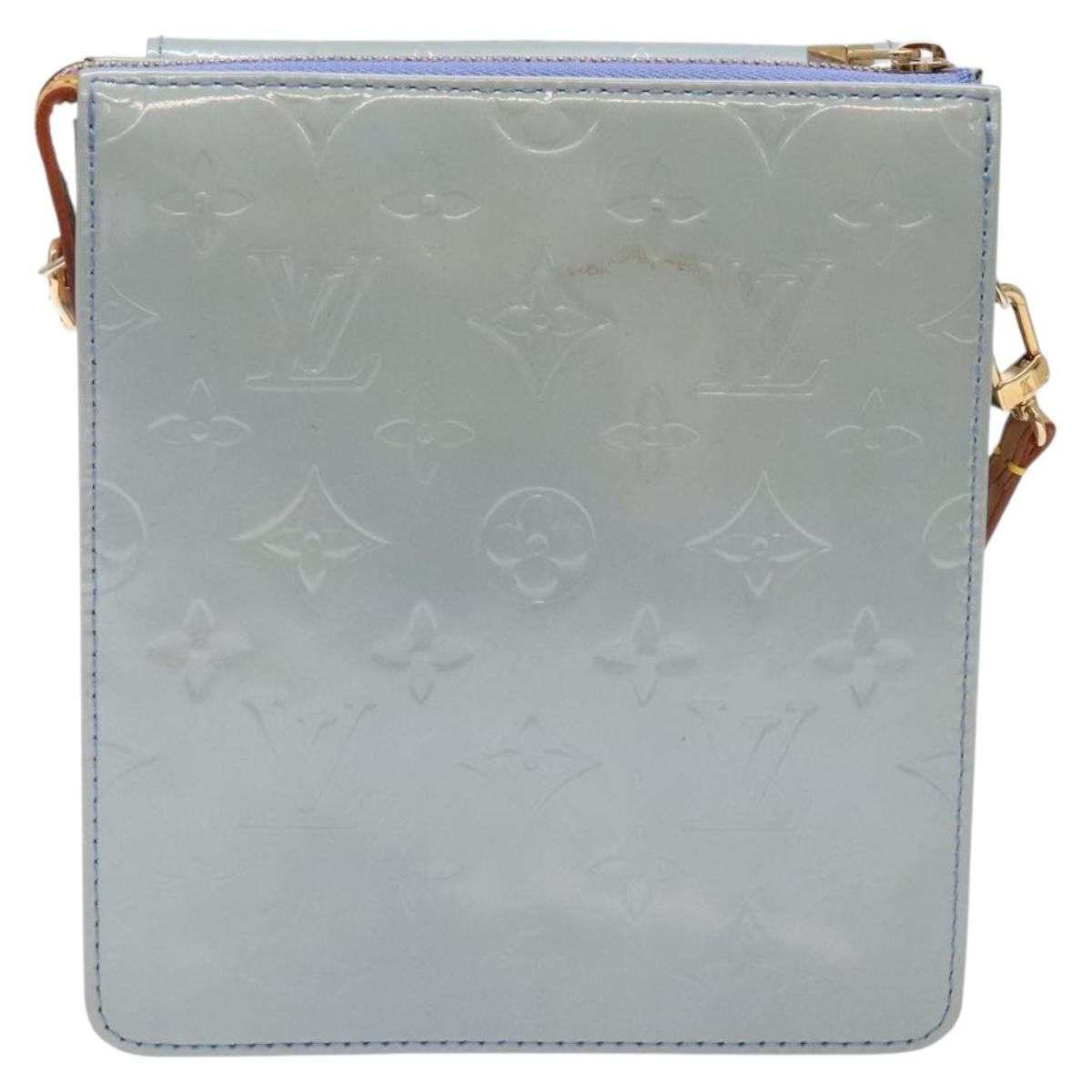 Louis Vuitton Mott Handbag Monogram Vernis, GRAY, PATENT_LEATHER, Handbag